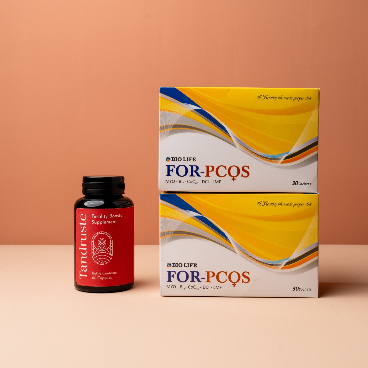1 Organic Fertility Booster Supplement + 2 boxes PCOS