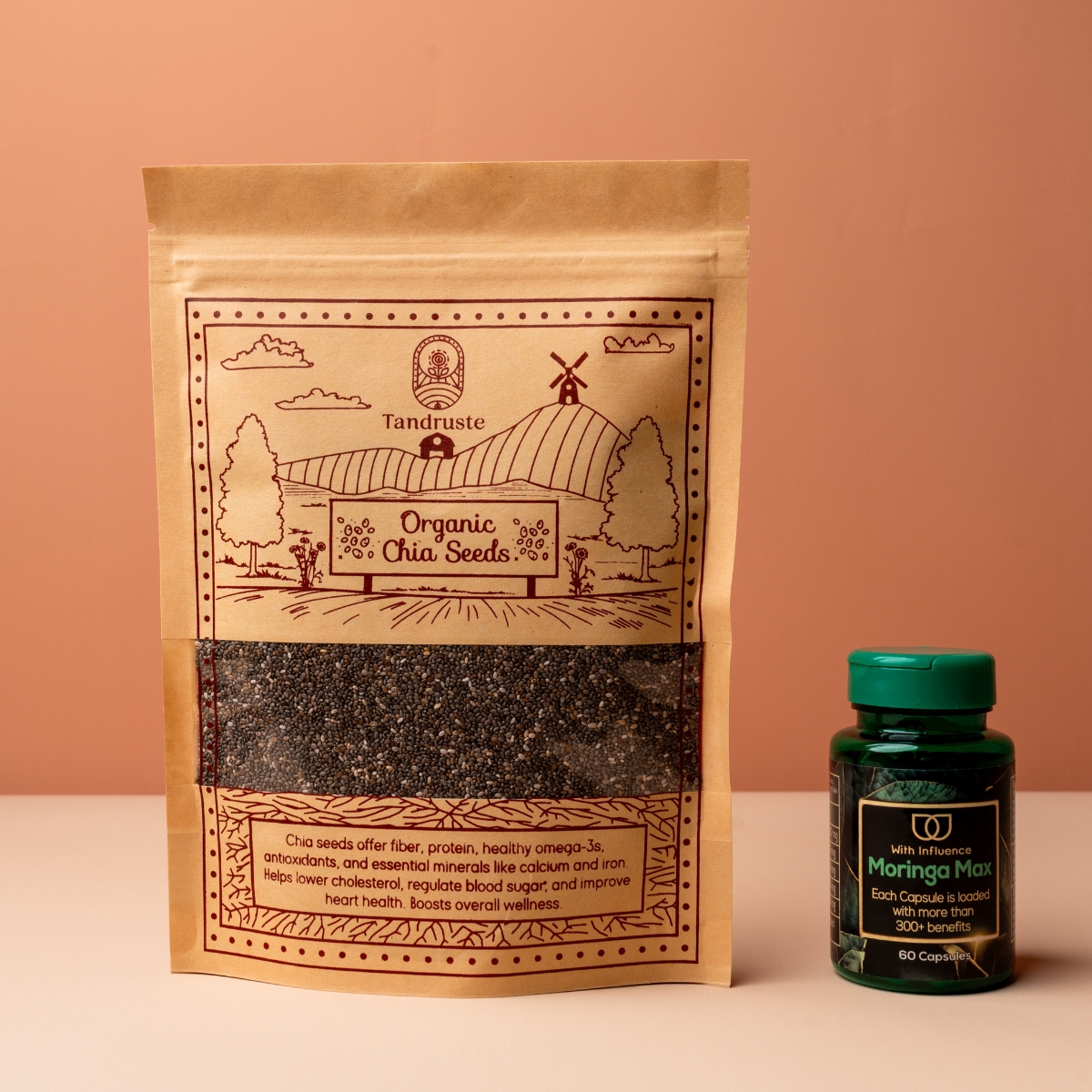 Super food deal (Moringa capsules & Chia Seeds)