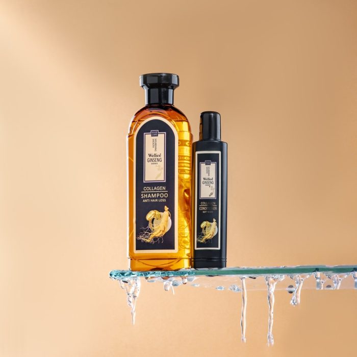 Ginseng shampoo and conditioner
