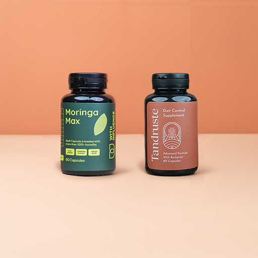 Weight Loss Deal ( 1 bottle diet control + 1 bottle moringa + Free Diet Plan)