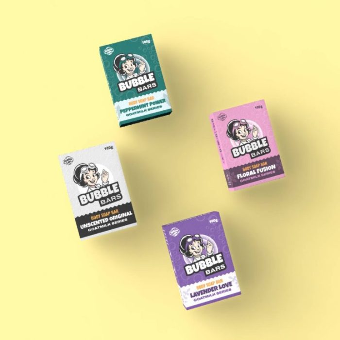 Bundle of 4 Bubblebar Soaps & get 1 free