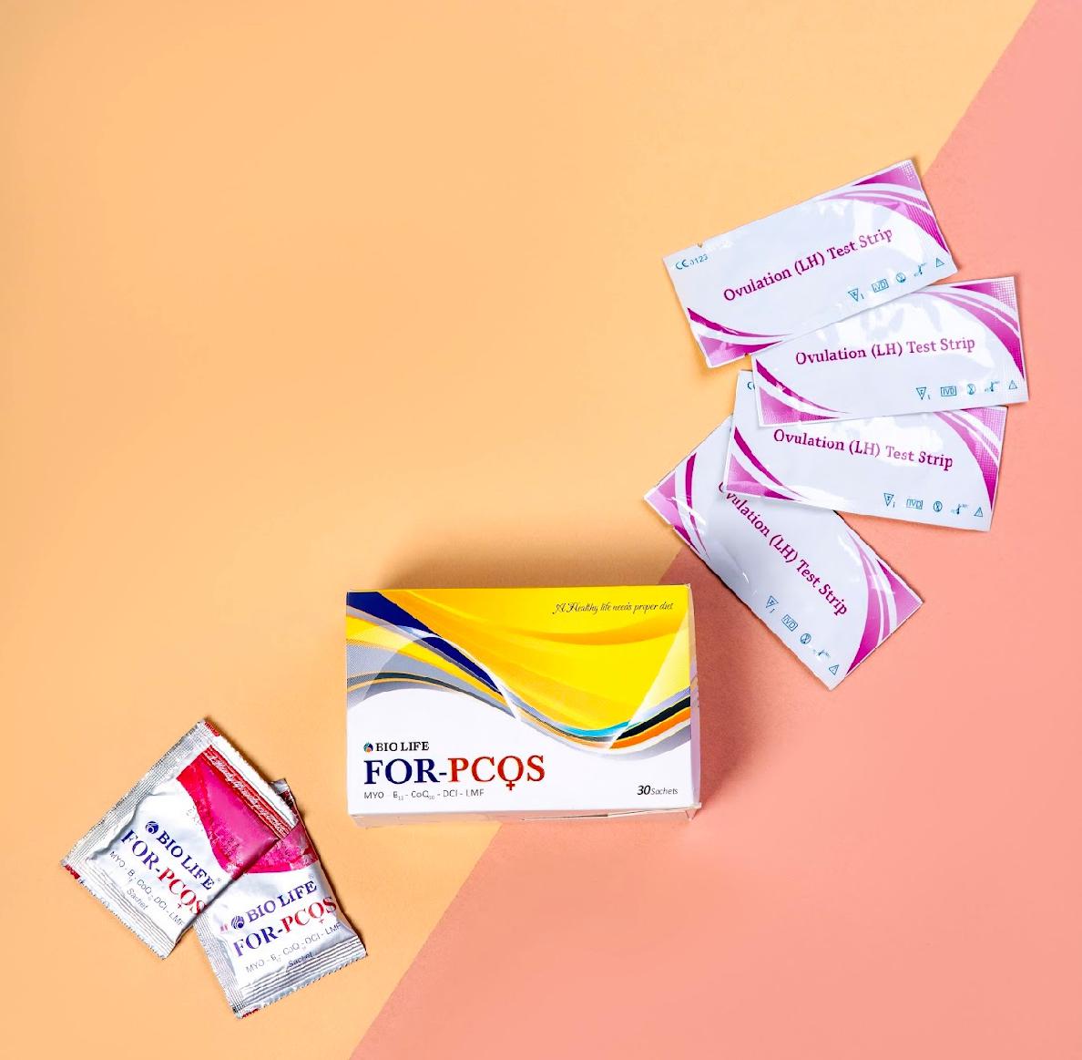 FOR-PCOS Sachet and Ovulation (LH) Testing Strip (pregnancy deal)